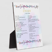 与え遠くに詩の表札 フォトプラーク (側面)