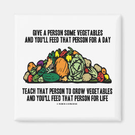 与え食べ物を与え1日の野菜 マグネット