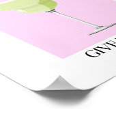 与え1マルガリータスタイリッシュピンク ポスター (角)