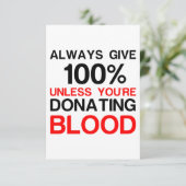 与え100%(あなたは献血) サンキューカード (スタンド正面)