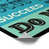 与え110感動的% やる気を起こさせる ポスター (角)