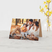 与え |感謝エレガント祭の写真カード カード (黄色い花)