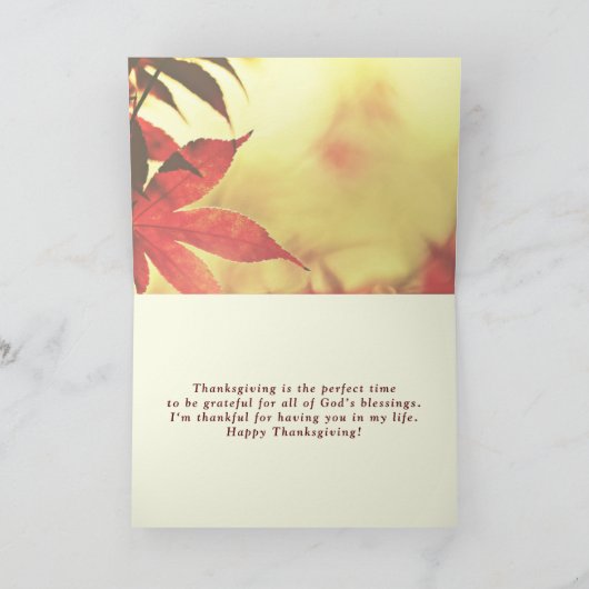 与え, Psalm 92:4 Bible Verse, Anthsgiving カード (内部)