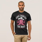 与えCancer the Boot - Pink Cowboy Boots Breast Ca Tシャツ (正面フル)