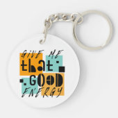 与えGOOD ENERGY ORANGE 前向き キーホルダー (裏面)