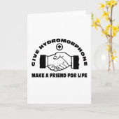 与えHydromorphone – 生涯のための友人を作る カード (黄色い花)