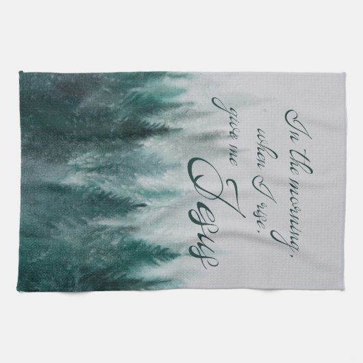 与えMe Jesus Pine Tree キッチンタオル (横)