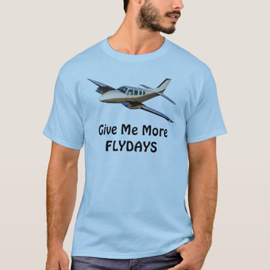 与えME More FLYDAYSビーチクラフト Tシャツ (正面)