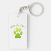 与えMe Paw緑 キーホルダー (裏面)