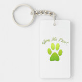 与えMe Paw緑 キーホルダー (正面)