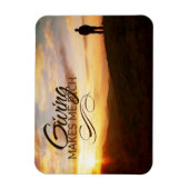 「与えs makes me rich」モチベーション確認フレックス マグネット (縦)