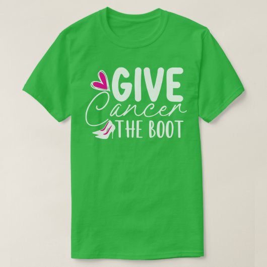 与えThe Boot Warrior Boot Pink Ribbon Women Tシャツ (デザイン正面)