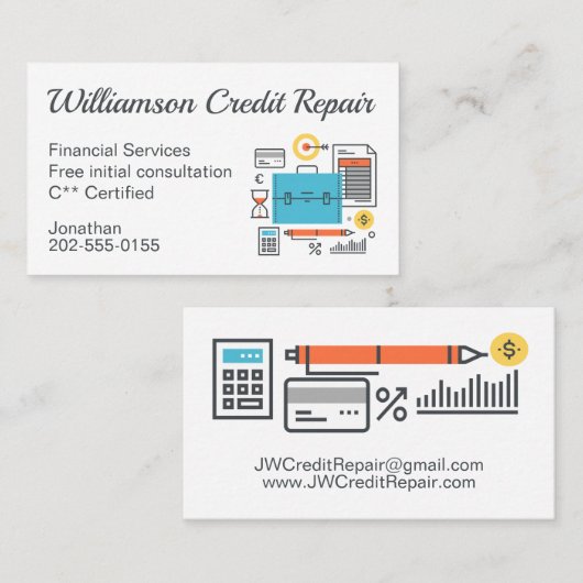 与信修理財務財務顧問 名刺 (正面/裏面)