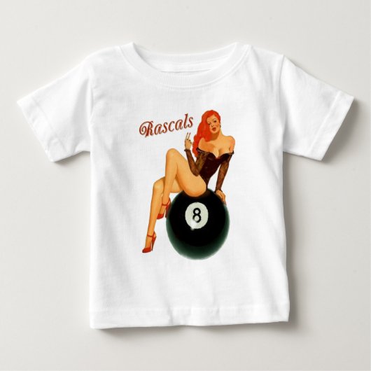 与太者のピンナップ ベビーTシャツ (正面)