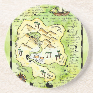 与太者の島の宝物地図のコースター コースター