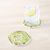 与太者の島の宝物地図のコースター コースター (側面)