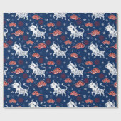 丑の年 ラッピングペーパー (フラット)