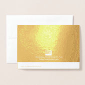 丑の年 箔カード (裏面封筒付き)