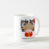 丑中国のの年|カスタム年と名前の贈り物 コーヒーマグカップ (正面右)