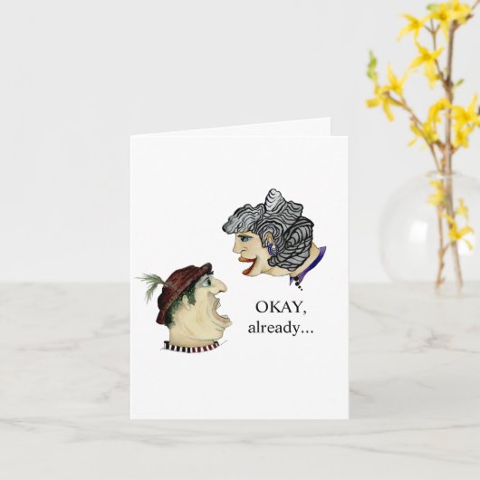 世おもしろい代の現実を扱う夫婦 カード (黄色い花)