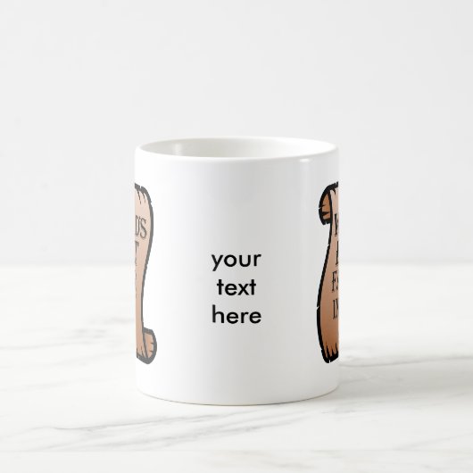 世おもしろい最高の界義父の証明書 コーヒーマグカップ (中央)