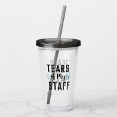 世おもしろい界のボスの最高のアイディア、スタッフの涙 アクリルタンブラー (裏面)