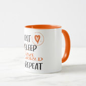 世すごい界の介護・介護救補助員! マグカップ (正面右)