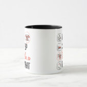 世すごい界救の消防。おもしろいことわざ。 マグカップ (中央)