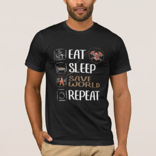 世すごい界救の消防。おもしろいことわざ。 Tシャツ