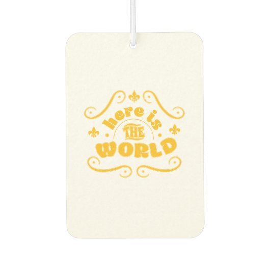 世の中だ カーエアーフレッシュナー (正面)