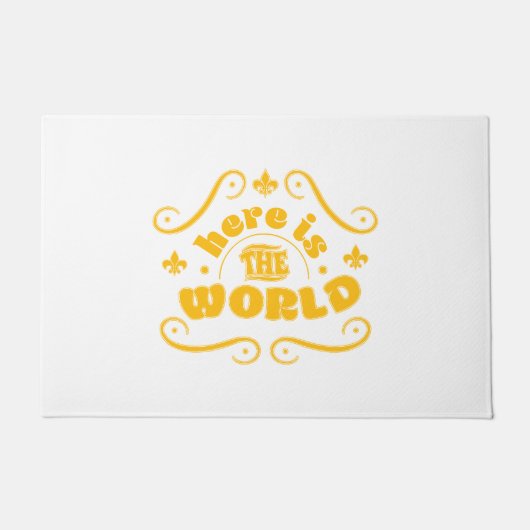 世の中だ ドアマット (正面)