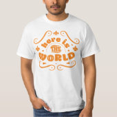世の中だ Tシャツ (正面)