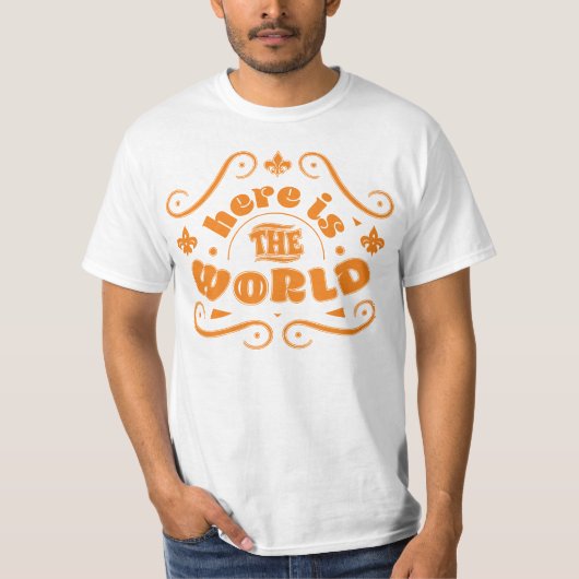 世の中だ Tシャツ (正面)