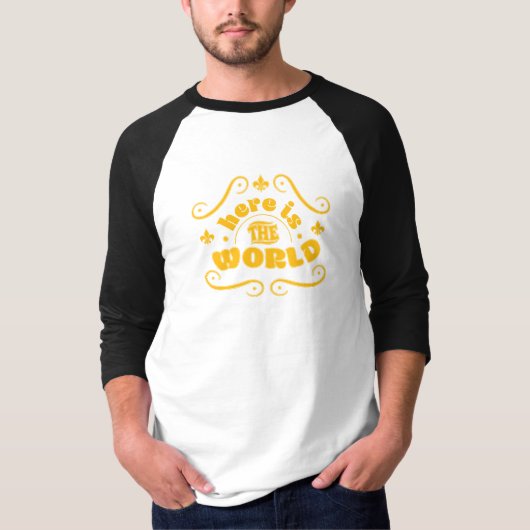世の中だ Tシャツ (正面)