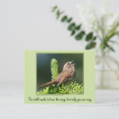 世の中にははがきが必要感動的だ ポストカード (スタンド正面)