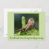 世の中にははがきが必要感動的だ ポストカード (正面/裏面)