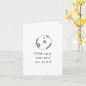 世の中には君のカードのような人がもっと必要だ カード (黄色い花)