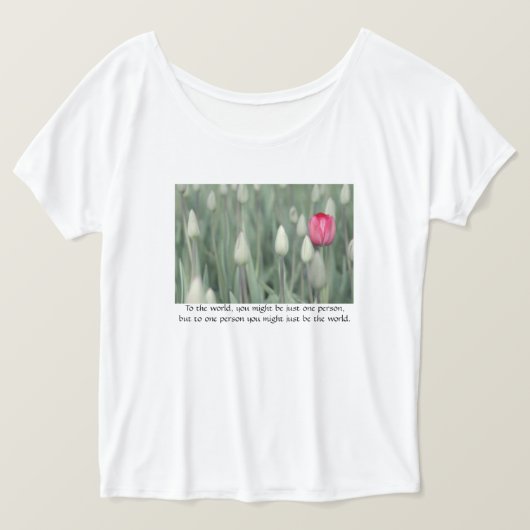 世の中に一人でいられるかも… Tシャツ (デザイン正面)