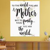 世の中に君は母親だ キャンバスプリント (インサイチュ (リビング))