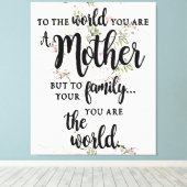 世の中に君は母親だ キャンバスプリント (インサイチュ (ウッドフロア))