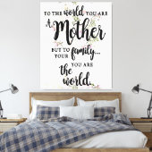 世の中に君は母親だ キャンバスプリント (インサイチュ (寝室))