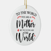 世の中に母の日の贈り物 セラミックオーナメント (右)