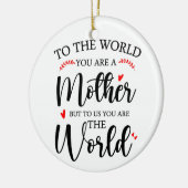世の中に母の日の贈り物 セラミックオーナメント (左)