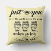 世の中に甘みを持ち帰る クッション (裏面)