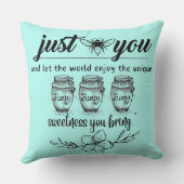 世の中に甘みを持ち帰る クッション (裏面)