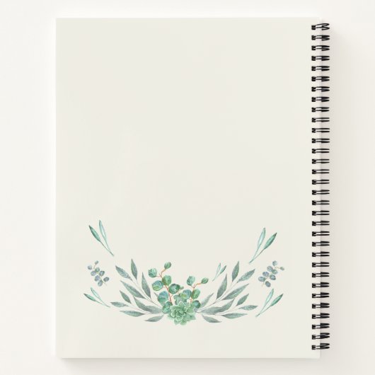 世の中に見たい変化になれ ノートブック (裏面)