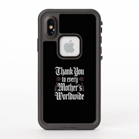世の中のお母さんにありがとう LifeProof iPhoneケース (裏面)