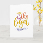 世の中の光である カード (黄色い花)