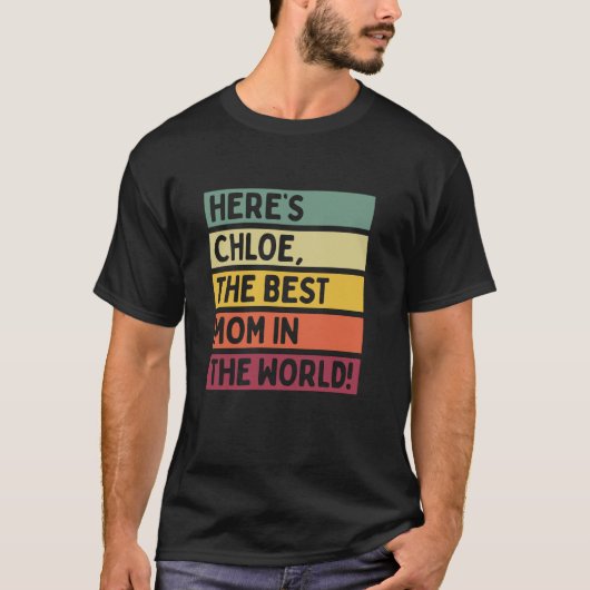 世の中の最高の母はS Daをクロエ Tシャツ (正面)