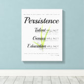 世の中の粘り強さは起こらない キャンバスプリント (インサイチュ (ウッドフロア))